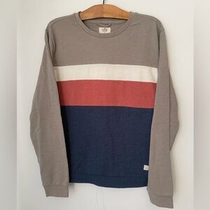 Marine Layer Sweatshirt Men's Large Jordan Crewneck Colorblock Sweater